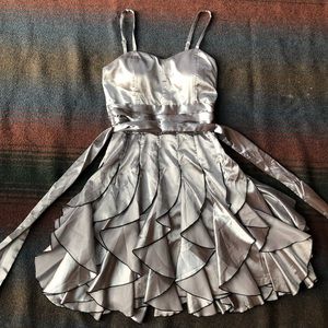 Gray cocktail dress